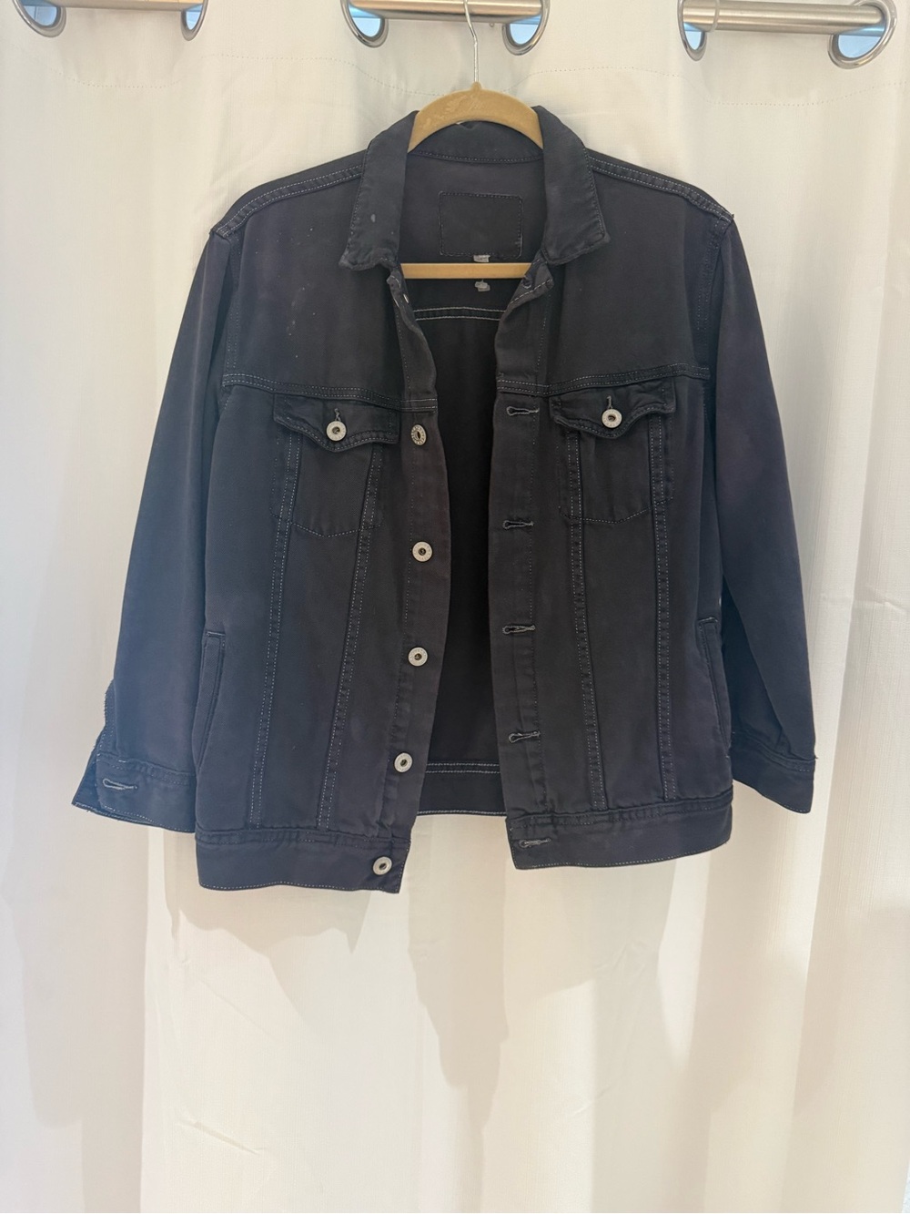 Women’s Black Navy Jacket - Classic Button-Up